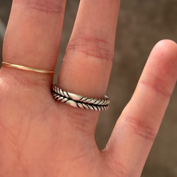 David Yurman Chataine Small Pave Bezel Ring with Diamonds size 6, blue topaz - Picture 2 of 11